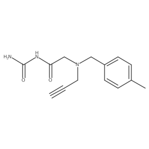(2-{[(4-Methylphenyl)methyl](prop-2-yn-1-yl)amino}acetyl)urea Structure
