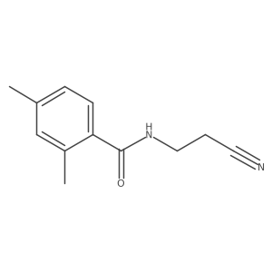 N-(2-cyanoethyl)-2,4-dimethylbenzamide结构式