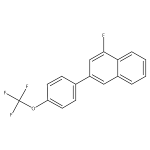 1-Fluoro-3-(4-(trifluoromethoxy)phenyl)naphthalene Structure