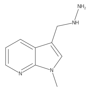 ({1-methyl-1H-pyrrolo[2,3-b]pyridin-3-yl}methyl)hydrazine Structure