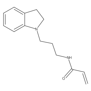 n-[3-(2,3-Dihydro-1h-indol-1-yl)propyl]prop-2-enamide结构式