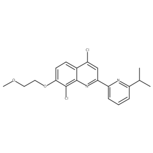 4,8-Dichloro-2-(6-isopropyl-pyridin-2-yl)-7-(2-methoxy-ethoxy)-quinoline Structure