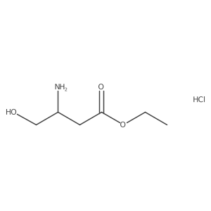 Ethyl 3-amino-4-hydroxybutanoate hydrochloride Structure