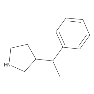 3-(1-Phenylethyl)pyrrolidine结构式