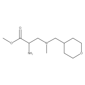 Alanine, 3-[methyl[(tetrahydro-2H-pyran-4-yl)methyl]amino]-, methyl ester Structure