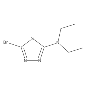 5-bromo-N,N-diethyl-1,3,4-thiadiazol-2-amine Structure