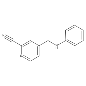 4-(Anilinomethyl)pyridine-2-carbonitrile Structure