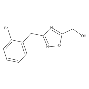 (3-(2-Bromobenzyl)-1,2,4-oxadiazol-5-yl)methanol结构式