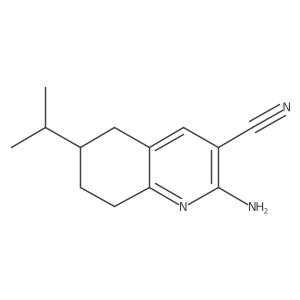 2-Amino-6-isopropyl-5,6,7,8-tetrahydroquinoline-3-carbonitrile结构式