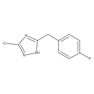 3-chloro-5-[(4-fluorophenyl)methyl]-4H-1,2,4-triazole结构式