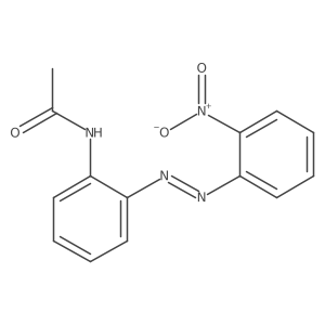 Acetamide, N-[2-[(1E)-2-(2-nitrophenyl)diazenyl]phenyl]- Structure