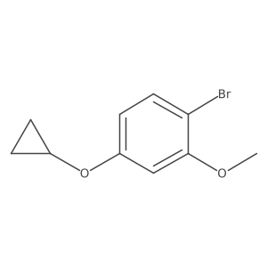 1-Bromo-4-cyclopropoxy-2-methoxybenzene结构式