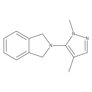 2,3-Dihydro-2-(4-iodo-1-methyl-1h-pyrazol-5-yl)-1h-isoindole结构式