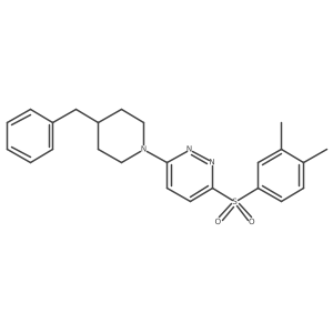 3-(4-Benzylpiperidin-1-yl)-6-((3,4-dimethylphenyl)sulfonyl)pyridazine Structure