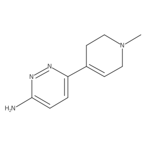 6-(1-Methyl-1,2,3,6-tetrahydropyridin-4-yl)pyridazin-3-amine结构式