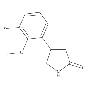 4-(3-Fluoro-2-methoxyphenyl)pyrrolidin-2-one Structure