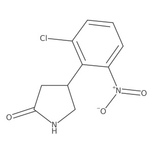 4-(2-Chloro-6-nitrophenyl)pyrrolidin-2-one Structure