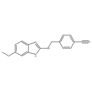 Benzonitrile, 4-[[(6-methoxy-1H-benzimidazol-2-yl)amino]methyl]-结构式