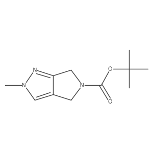 tert-Butyl 2-methyl-4,6-dihydropyrrolo[3,4-c]pyrazole-5(2H)-carboxylate Structure