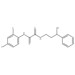 N-(2,4-difluorophenyl)-N'-(3-hydroxy-3-phenylpropyl)ethanediamide结构式