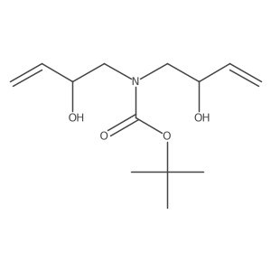 Tert-butyl bis(2-hydroxybut-3-en-1-yl)carbamate Structure