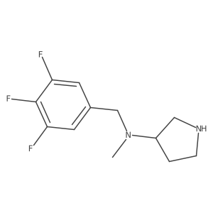 N-Methyl-N-(3,4,5-trifluorobenzyl)pyrrolidin-3-amine Structure