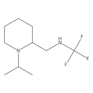1,1,1-trifluoro-N-((1-isopropylpiperidin-2-yl)methyl)methanamine Structure