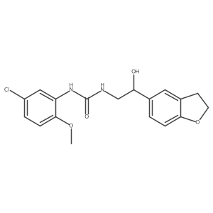 1-(5-Chloro-2-methoxyphenyl)-3-(2-(2,3-dihydrobenzofuran-5-yl)-2-hydroxyethyl)urea结构式