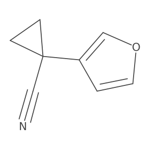 1-(Furan-3-yl)cyclopropane-1-carbonitrile Structure
