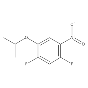 1,5-Difluoro-2-nitro-4-(propan-2-yloxy)benzene结构式