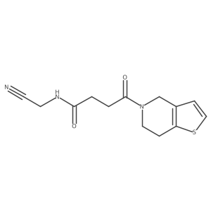 N-(cyanomethyl)-4-oxo-4-{4H,5H,6H,7H-thieno[3,2-c]pyridin-5-yl}butanamide Structure