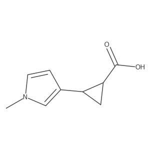 2-(1-Methyl-1H-pyrrol-3-yl)cyclopropane-1-carboxylic acid Structure