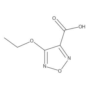 4-Ethoxy-1,2,5-oxadiazole-3-carboxylic acid结构式