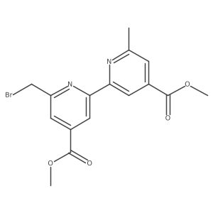 4,4a(2)-Dimethyl 6-(bromomethyl)-6a(2)-methyl[2,2a(2)-bipyridine]-4,4a(2)-dicarboxylate Structure