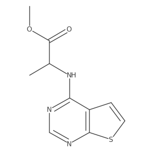 Methyl (2S)-2-(thieno[2,3-d]pyrimidin-4-ylamino)propanoate Structure