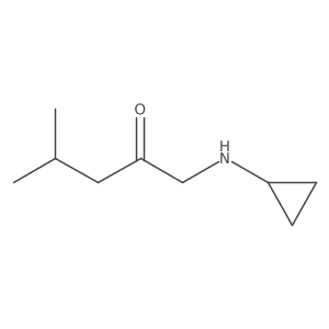 1-(Cyclopropylamino)-4-methylpentan-2-one结构式