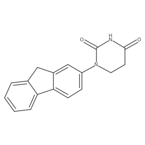 1-(9H-fluoren-2-yl)hexahydropyrimidine-2,4-dione结构式