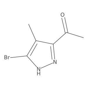 1-(5-Bromo-4-methyl-1H-pyrazol-3-yl)ethanone Structure