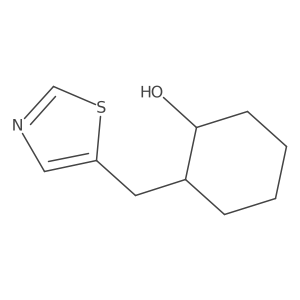 2-(1,3-Thiazol-5-ylmethyl)cyclohexan-1-OL Structure