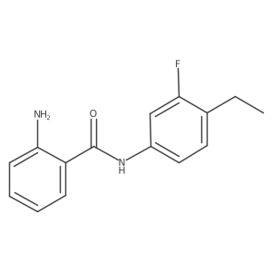 2-Amino-N-(4-ethyl-3-fluorophenyl)benzamide结构式