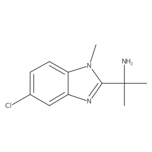5-Chloro-I+/-,I+/-,1-trimethyl-1H-benzimidazole-2-methanamine Structure