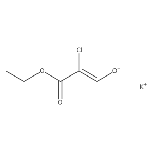 Potassium (Z)-2-chloro-2-ethoxycarbonyl-ethenolate Structure
