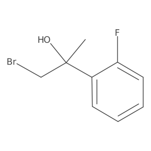 1-Bromo-2-(2-fluorophenyl)propan-2-ol结构式