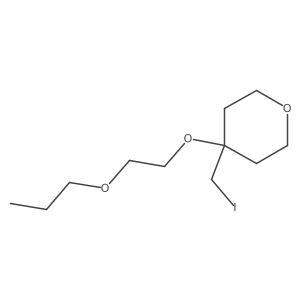 4-(Iodomethyl)-4-(2-propoxyethoxy)oxane Structure