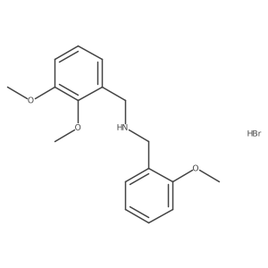 (2,3-Dimethoxybenzyl)(2-methoxybenzyl)amine hydrobromide Structure