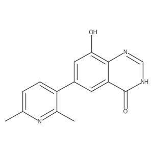 6-(2,6-Dimethyl-3-pyridinyl)-8-hydroxy-4(3H)-quinazolinone Structure