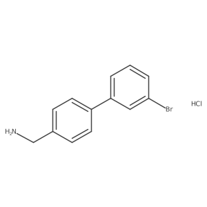 (3'-Bromo-[1,1'-biphenyl]-4-yl)methanamine hydrochloride Structure