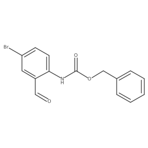 benzyl N-(4-bromo-2-formylphenyl)carbamate Structure