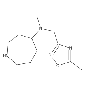 N-methyl-N-[(5-methyl-1,2,4-oxadiazol-3-yl)methyl]azepan-4-amine Structure