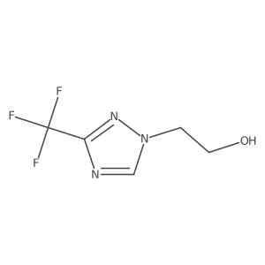2-[3-(Trifluoromethyl)-1H-1,2,4-triazol-1-yl]ethanol结构式